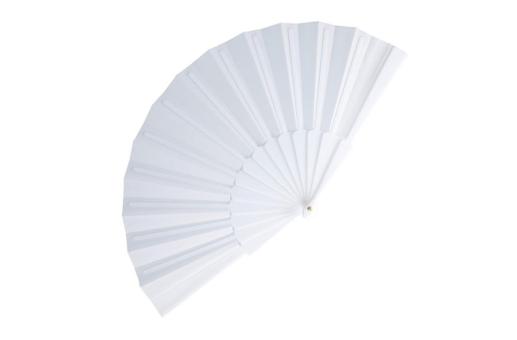 Hand fan plastic &amp; polyester 
