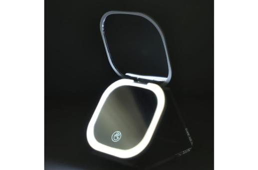 LED-Kompakt-Spiegel 350 mAh Weiß