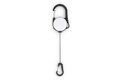 2-Way Carabiner Card Holder White