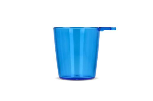 Festival-Shotglas mit Lanyard Transparent blau