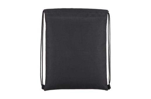 PU coated R-PET 600D Drawstring bag 33 x 42 cm Convoy grey