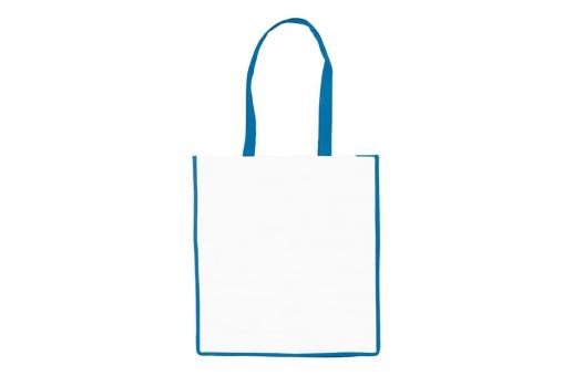 Tragetasche Non-Woven 75g/m² Blau/weiß