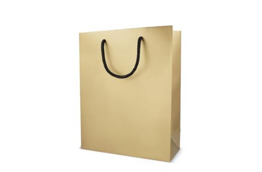 Papier Geschenktasche 24 x 10 x 30cm 200g/m² Gold