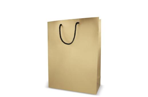 FSC Papier Geschenktasche 30 x 12 x 40cm 200g/m² Gold