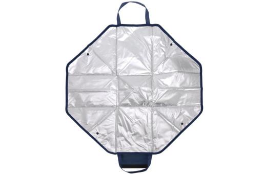 Folded cooler bag &amp; picnic mat Dark blue