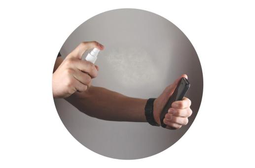 Cleaner with microfiber cloth 30ml Transparent white