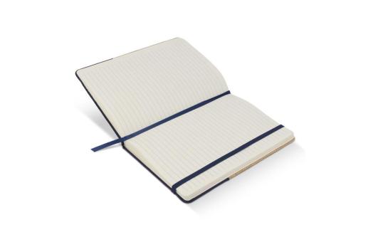 Notizbuch Jute R-PET Dunkelblau