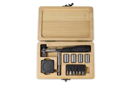 13pcs Tool set in bamboo box Nature