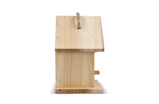 Kleines Vogelhäuschen aus FSC-Holz Natur