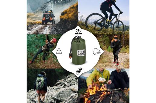 Outdoor survival compact emergency shelter tent Green