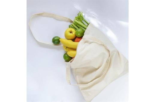 Umhängetasche Baumwolle OEKO-TEX® 140g/m² 38x42cm Ecru