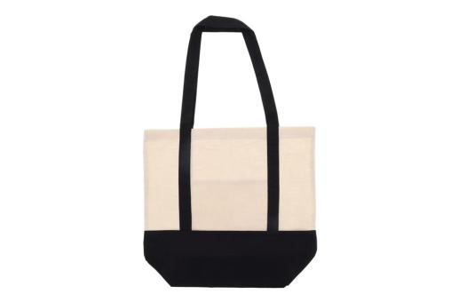 Shopping bag OEKO-TEX® cotton 140g/m² 40x10x35cm Black
