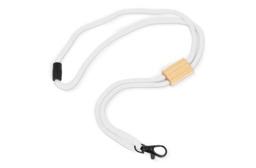 R-PET Kordel-Lanyard Weiß