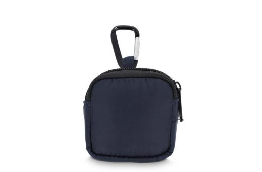 Nylon Earphones Pouch 6.5 x 6 cm Dark blue