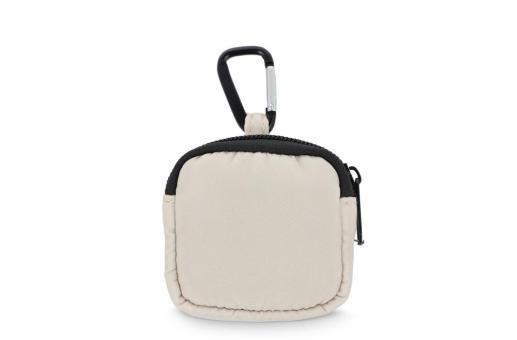 Nylon Earphones Pouch 6.5 x 6 cm Fawn