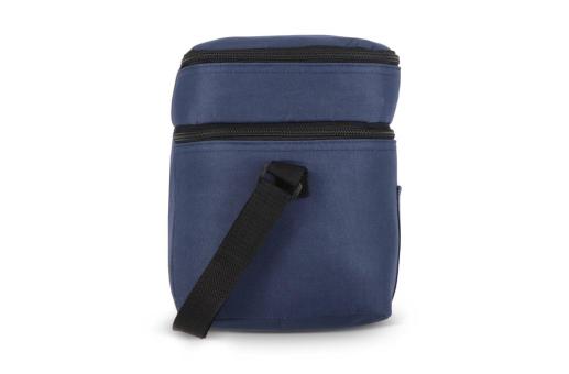 R-PET 600D Doppelfach-Kühltasche 30 x 20 x 24cm 12L Dunkelblau