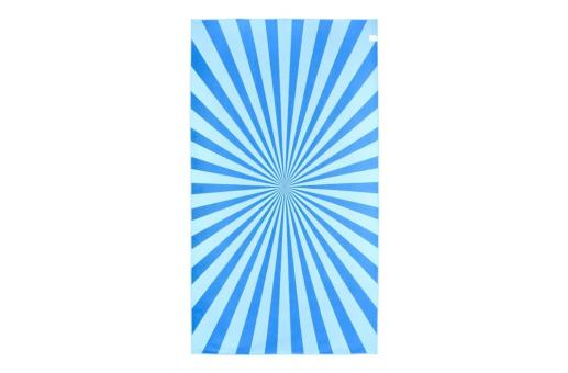 R-PET quick dry beach towel 100x180cm with pouch (200g/m²) sublimation Aztec blue