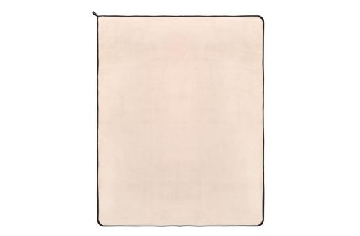 Vliesdecke 120×150 cm, 500 g/m² Korallenvlies, sublimationsdruckfähig. Beige