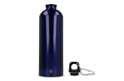 R-Edelstahl einwandige Flasche mit Karabiner 750ml Dunkelblau