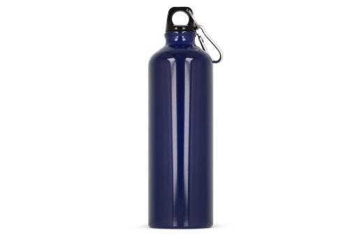 Water bottle aluminum with carabiner 750ml 