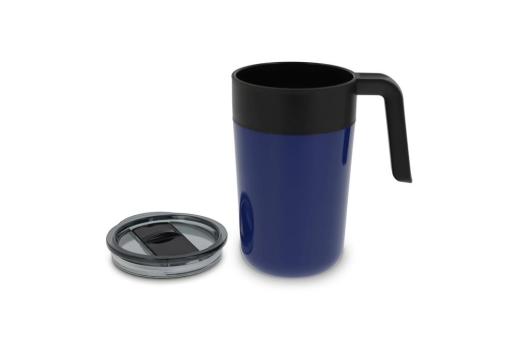 Doppelwandiger Kaffeebecher 400ml Dunkelblau