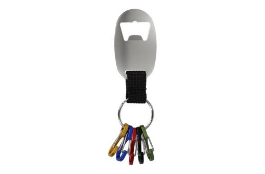 Bottle opener keychain Silver