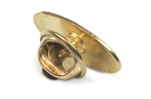 Metal pin, oval 20x12mm Gold