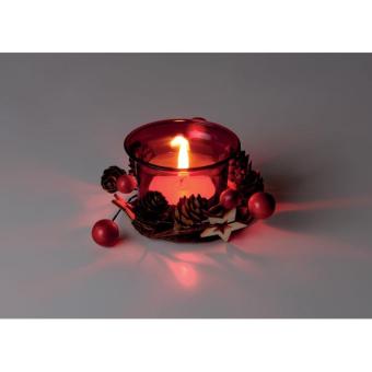 BOUGIE Christmas candle holder Red