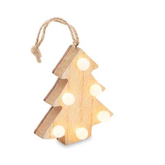 LULIE Anhänger aus Holz mit LED Holz