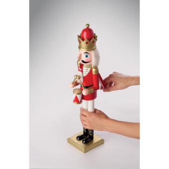 SUPER JOLY Large wooden nutcracker Red