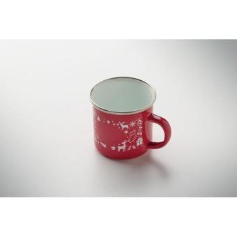 SEASOMEL Christmas enamel mug 300ml Red