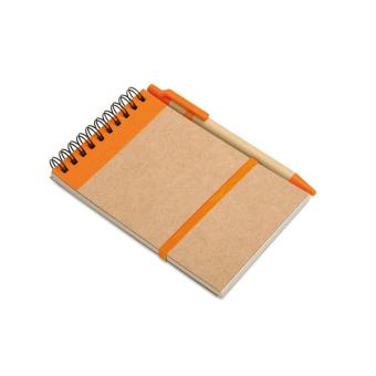 SONORA A6 recycled notepad with pen 