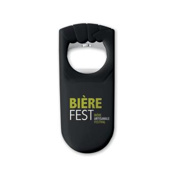 BLABBY Bottle-opener and sealer Black