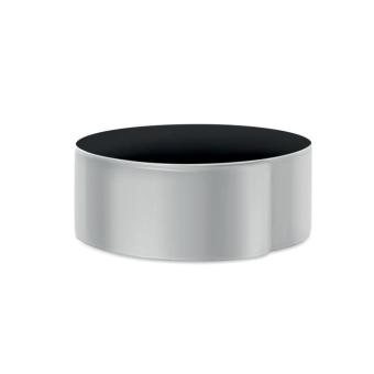 ENROLLO + Reflektierendes Snap Armband mit karierter Oberflache und silberner oder gelber Reflexfolie (CE EN17353). Silber