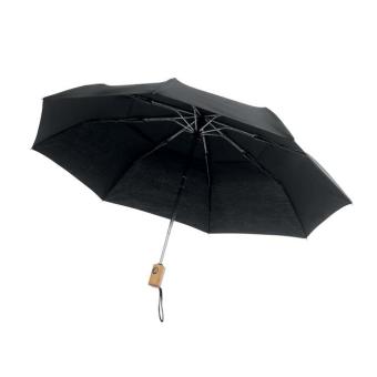 DRIP 21 inch foldable umbrella Black