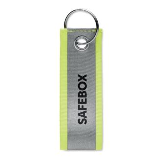 REFLEKEY Reflective key ring Neon yellow