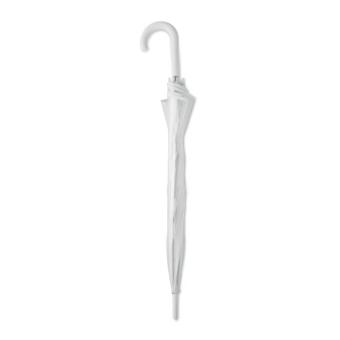 GOTA Transparenter Regenschirm 23" (⌀ 102cm), gebogener Griff. Weiß