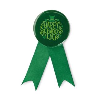 LAZO Ribbon style badge pin Green