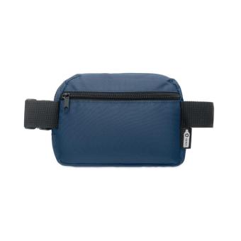 TOSHI 300D RPET polyester waist bag Aztec blue