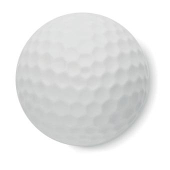 Lip balm in golf ball shape White