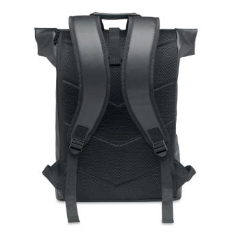 BAI ROLL 15" Rolltop-Rucksack PU Schwarz