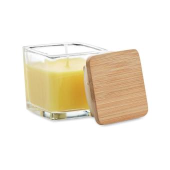 PILA Squared fragranced candle 50gr Yellow