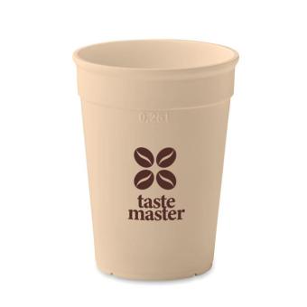 AWAYCUP PP-Becher 250 ml Beige