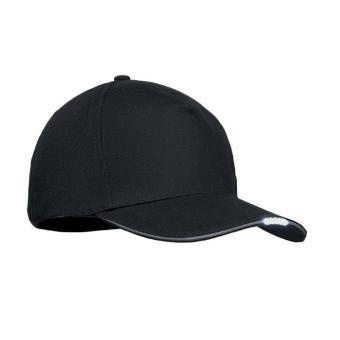 LUZCAP Baseball Kappe mit LED 220g/m² Schwarz