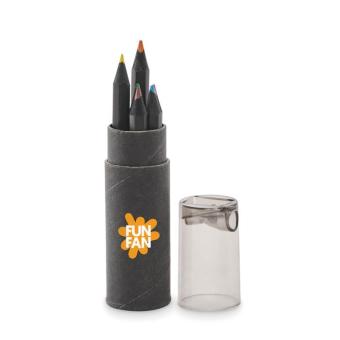 NEGRO Buntstifte-Set mit Anspitzer Schwarz