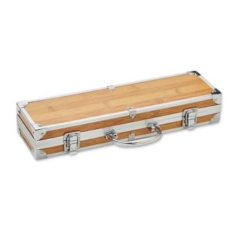 TOOLDERA Stainless steel barbecue tools Timber