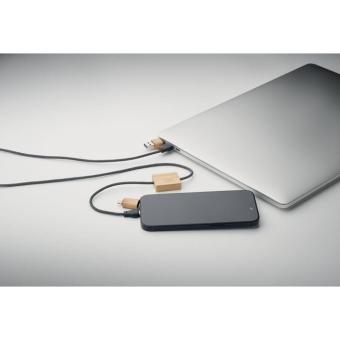 CABOO 60W Ladekabel Holz