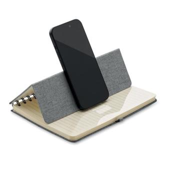 STRATA A5 notebook with phone holder Convoy grey