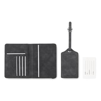 JETTAG Passport and luggage tag set Stone