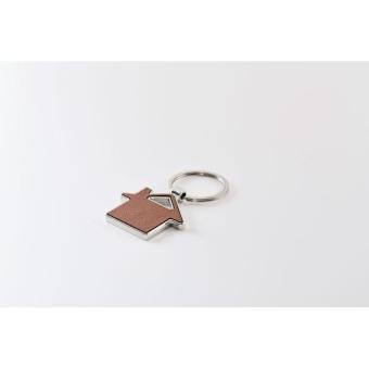 LOUSE House shaped key ring Brown